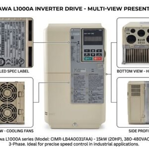 Yaskawa L1000A Inverter Drive (15kW / 20HP) ​Model: CIMR-LB4A0031FAA