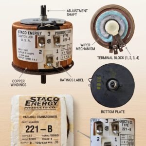 Staco Energy Products Co. Variable Transformer (Type 221-B)