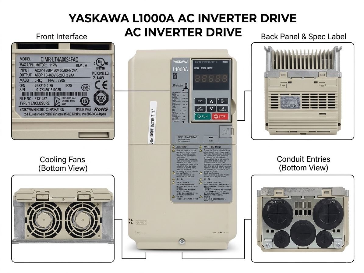 Yaskawa L1000A AC Inverter Drive (11kW) Model: CIMR-LT4A0024FAC